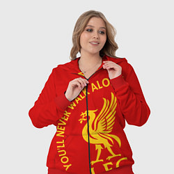 Женский 3D-костюм Ливерпуль youll never walk alone, цвет: 3D-красный — фото 2