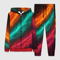 Женский 3D-костюм Разноцветное движение, цвет: 3D-красный