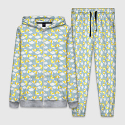 Женский костюм Желтые зонтики в облаках