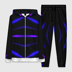 Женский костюм Color black neon stripes