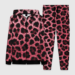 Женский 3D-костюм Леопардовый розовый, цвет: 3D-черный