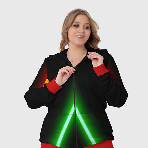 Женский костюм Color neon green / 3D-Красный – фото 3