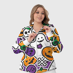 Женский 3D-костюм Улыбки хэллоуина, цвет: 3D-белый — фото 2