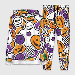 Женский 3D-костюм Улыбки хэллоуина, цвет: 3D-белый