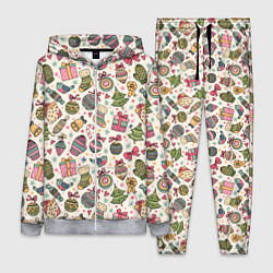 Женский костюм Новогодний паттерн