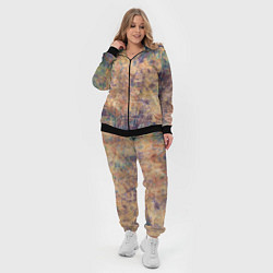 Женский 3D-костюм Абстракция - pink marble with blue flecks, цвет: 3D-черный — фото 2