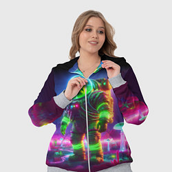 Женский 3D-костюм Космонавт Шрук в неоновом скафандре на загадочной, цвет: 3D-меланж — фото 2