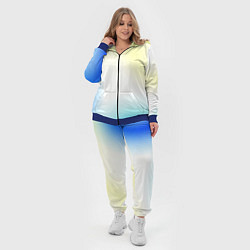 Женский 3D-костюм Color yellow blue white, цвет: 3D-синий — фото 2