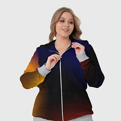 Женский 3D-костюм Color black red blue, цвет: 3D-меланж — фото 2