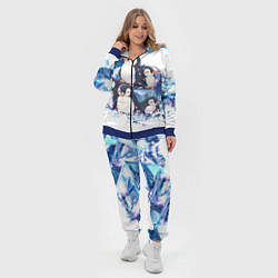 Женский 3D-костюм Пингвины и лёд, цвет: 3D-синий — фото 2