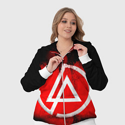 Женский 3D-костюм Linkin Park: Red style, цвет: 3D-белый — фото 2