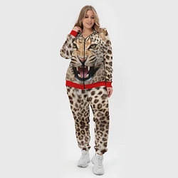 Женский 3D-костюм Взгляд леопарда, цвет: 3D-красный — фото 2