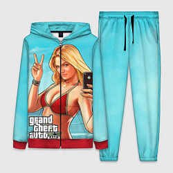 Женский 3D-костюм GTA 5: Selfie Girl, цвет: 3D-красный