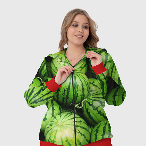 Женский костюм Арбузы / 3D-Красный – фото 3