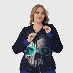 Женский 3D-костюм Skull eyes, цвет: 3D-синий — фото 2