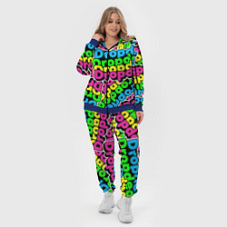 Женский 3D-костюм Drop Dead: Acid Pattern, цвет: 3D-синий — фото 2