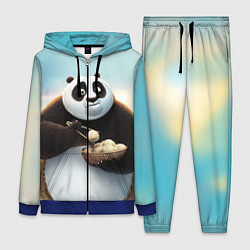 Женский 3D-костюм Кунг фу панда, цвет: 3D-синий