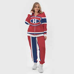 Женский 3D-костюм Montreal Canadiens, цвет: 3D-белый — фото 2