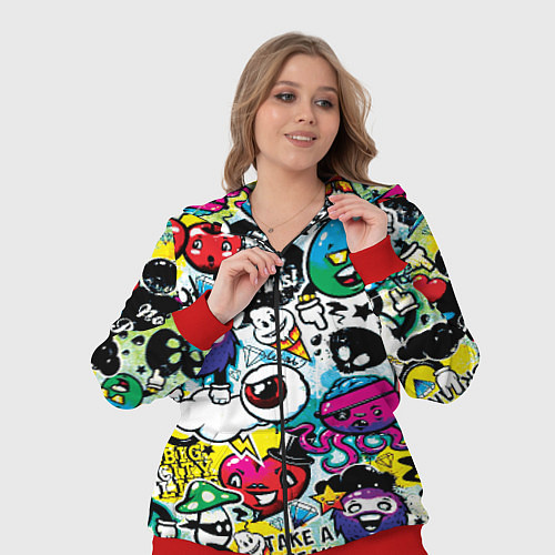 Женский костюм Bombing / 3D-Красный – фото 3