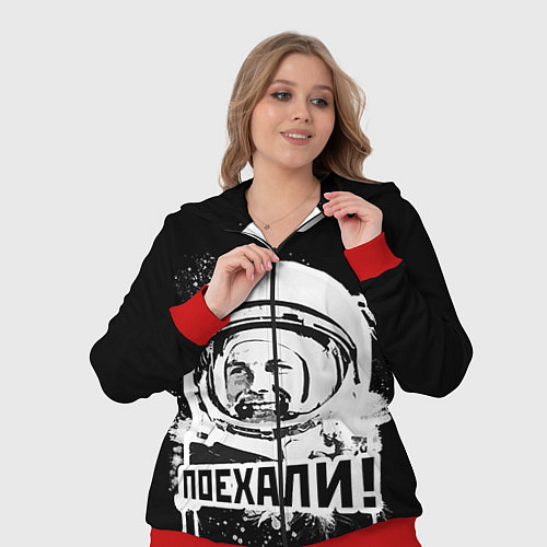 Женский костюм Поехали! / 3D-Красный – фото 3