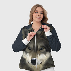 Женский 3D-костюм Зимний волк, цвет: 3D-белый — фото 2