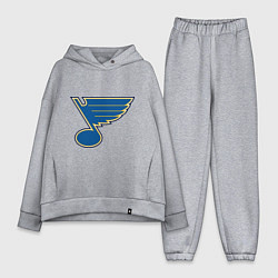 Женский костюм оверсайз St Louis Blues, цвет: меланж