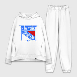 Женский костюм оверсайз New York Rangers, цвет: белый