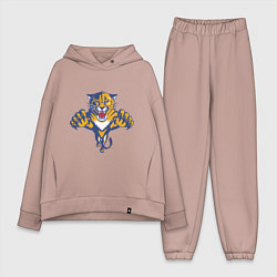 Женский костюм оверсайз Florida Panthers, цвет: пыльно-розовый