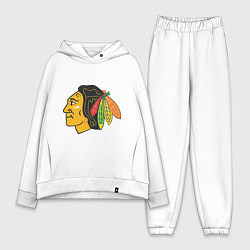 Женский костюм оверсайз Chicago Blackhawks, цвет: белый