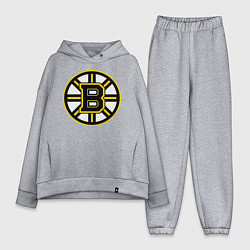 Женский костюм оверсайз Boston Bruins, цвет: меланж