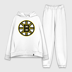 Женский костюм оверсайз Boston Bruins, цвет: белый