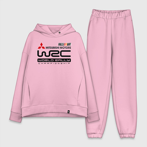 Женский костюм оверсайз Mitsubishi wrc / Светло-розовый – фото 1