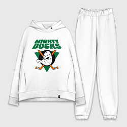 Женский костюм оверсайз Anaheim Mighty Ducks, цвет: белый