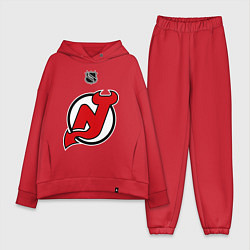 Женский костюм оверсайз New Jersey Devils: Kovalchuk 17, цвет: красный