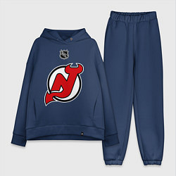 Женский костюм оверсайз New Jersey Devils: Kovalchuk 17, цвет: тёмно-синий