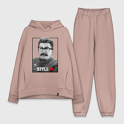 Женский костюм оверсайз Stalin: Style in, цвет: пыльно-розовый
