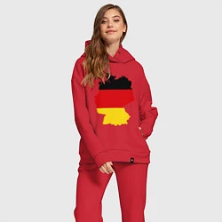 Женский костюм оверсайз Германия (Germany), цвет: красный — фото 2