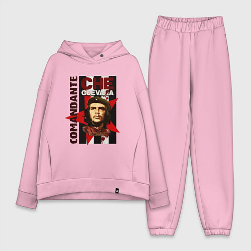 Женский костюм оверсайз Comandante / Светло-розовый – фото 1