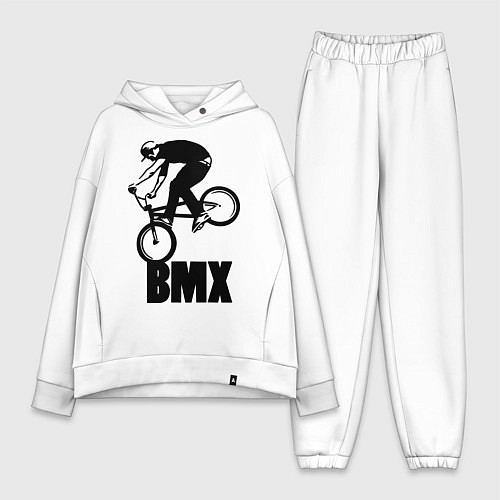 Женский костюм оверсайз BMX 3 / Белый – фото 1