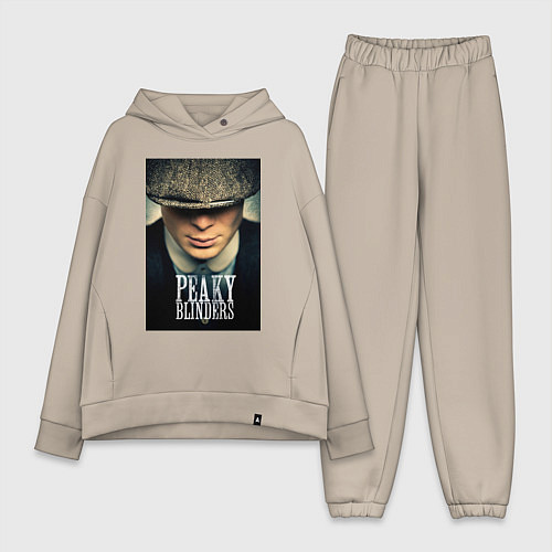 Женский костюм оверсайз Peaky Blinders / Миндальный – фото 1