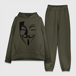 Женский костюм оверсайз Vendetta Mask, цвет: хаки