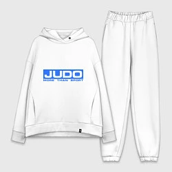 Женский костюм оверсайз Judo: More than sport, цвет: белый