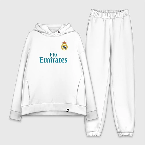 Женский костюм оверсайз Real Madrid: Ronaldo 07 / Белый – фото 1