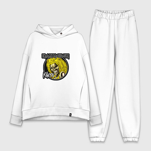 Женский костюм оверсайз Iron Maiden Killers / Белый – фото 1