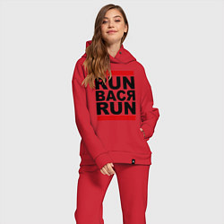 Женский костюм оверсайз Run Вася Run, цвет: красный — фото 2