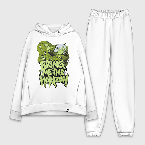 Женский костюм оверсайз Bring Me The Horizon: Green Girl / Белый – фото 1