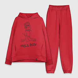 Женский костюм оверсайз Bart: Hell Boy, цвет: красный
