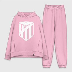 Женский костюм оверсайз FC Atletico Madrid цвета светло-розовый — фото 1