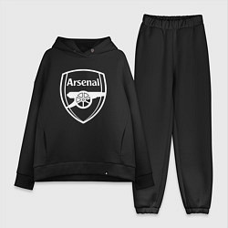 Женский костюм оверсайз FC Arsenal, цвет: черный