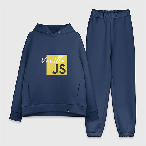 Женский костюм оверсайз Vanilla JS / Тёмно-синий – фото 1